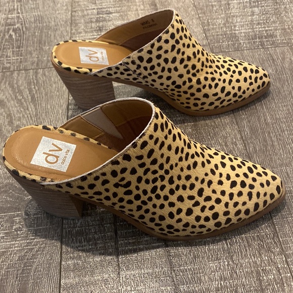 Dolce Vita Cheetah Print Mules - Picture 2 of 5